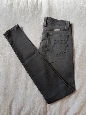 Frankie B. Charcoal Black Skinny Jeans